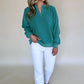 (Pre order 10.8)Solid Notched Neck Sweatshirt