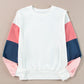 Terry Color Block Top