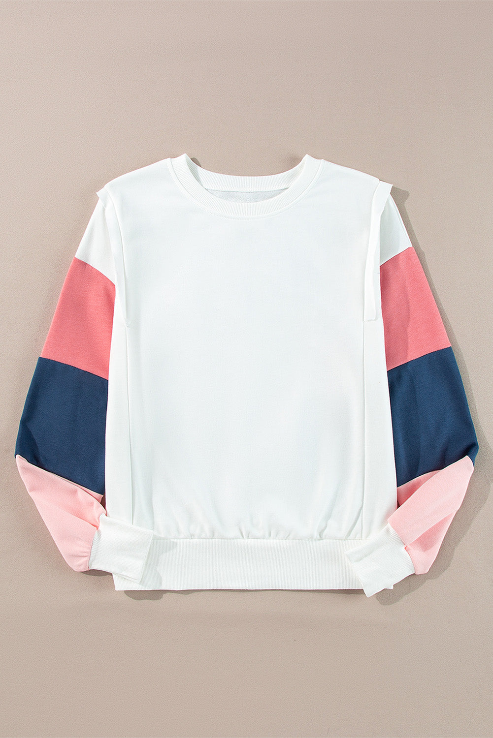 Terry Color Block Top