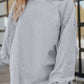 Ribbed Corded Oversized Sweatshirt