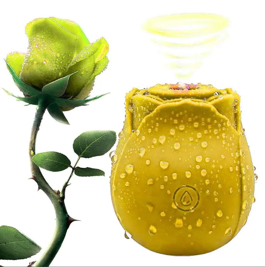 Silicone Rose Toy-Yellow