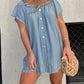 Women’ Buttons Denim Dress