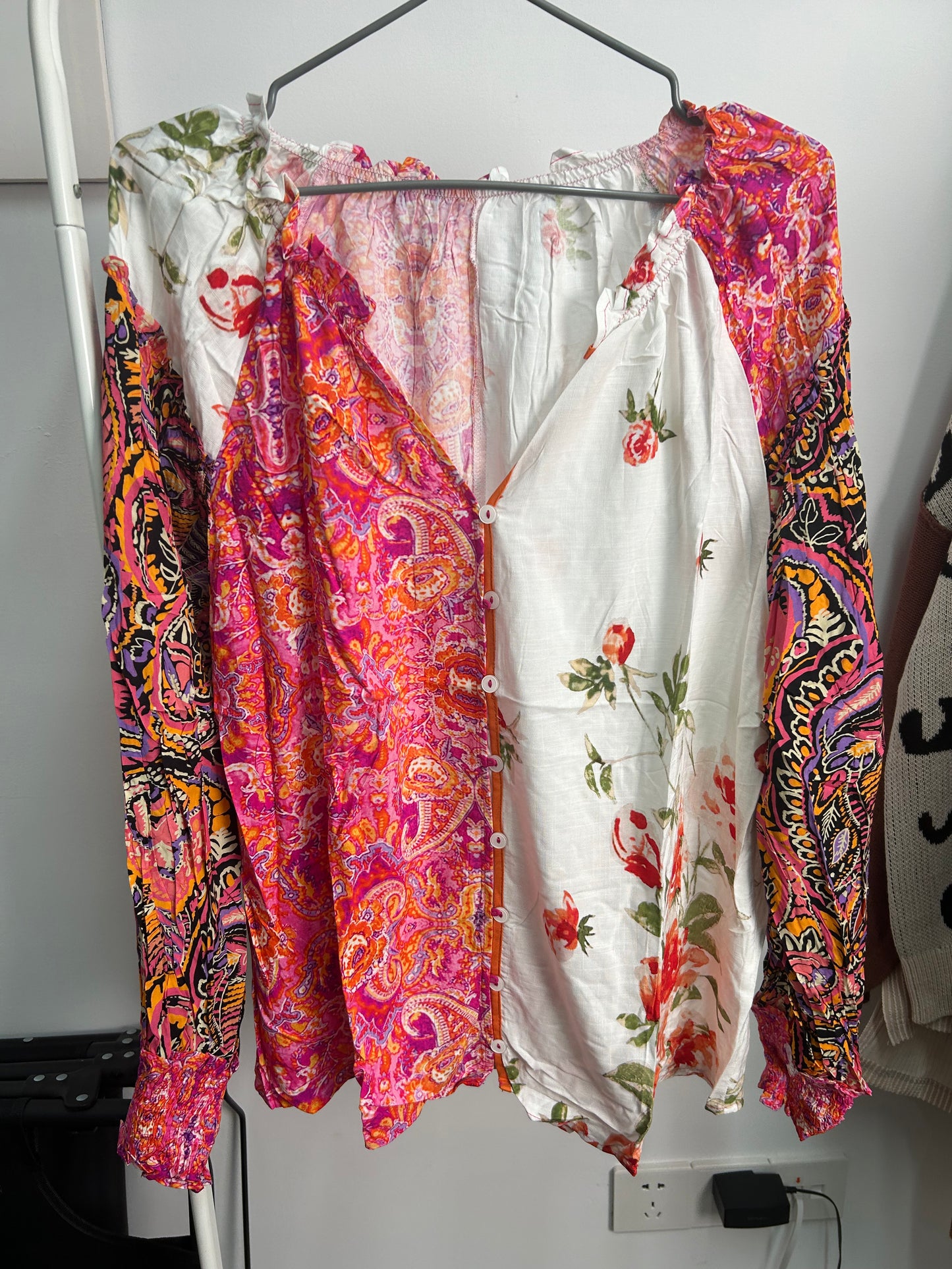 Multicolor Floral Buttoned Blouse