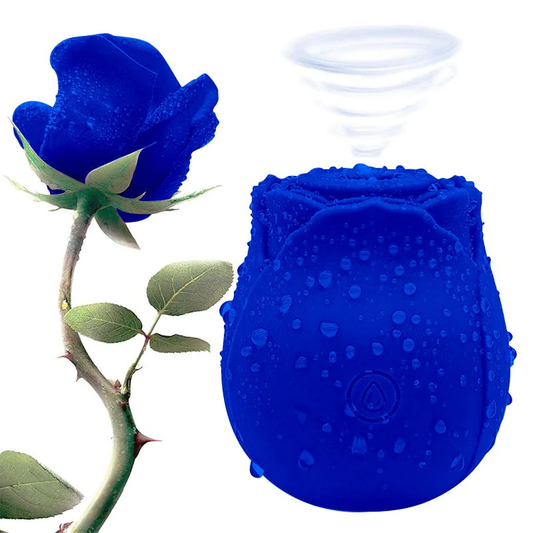 Silicone Rose Toy-Blue