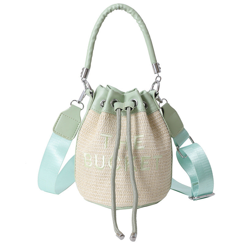 Straw Bucket Bag