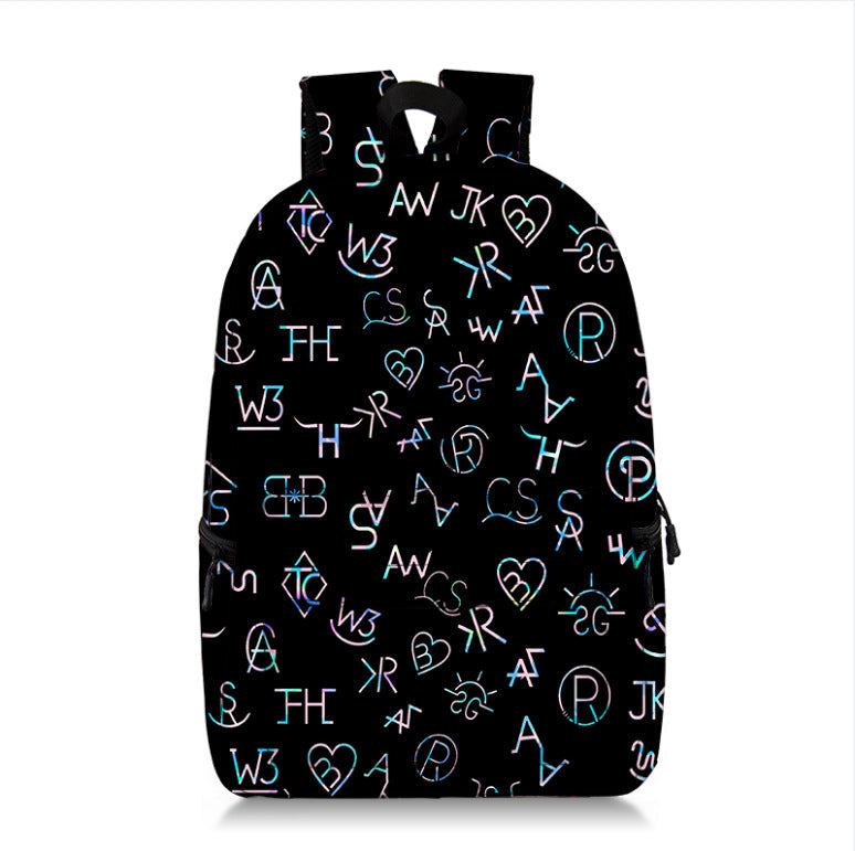 Printed Backpack