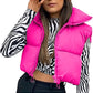 Zipper Vest Puffer Coat