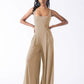 Elastic high waist jumpsuit