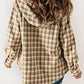 Thickened Flannel Plaid Hoodie Jacket