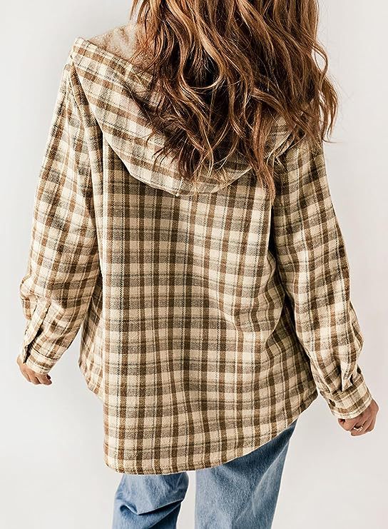 Thickened Flannel Plaid Hoodie Jacket