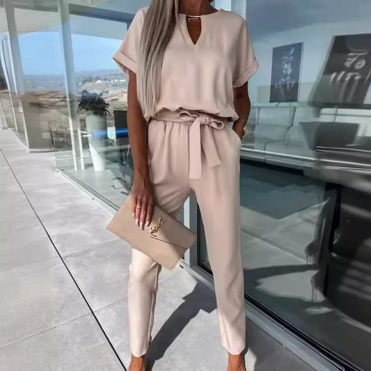 Elegant Solid Color Jumpsuit