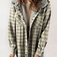 Thickened Flannel Plaid Hoodie Jacket