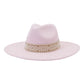 Flat Brim Straight Brim Jazz Hat