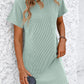 Ribbed Short Sleeve Pocket Dress-8 Colors