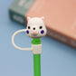 Cartoon Silicone Straw Cover(moq:2)