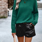 Crew Neck Textured Cozy Sweater