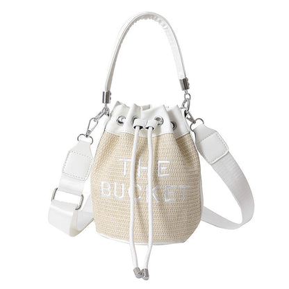 Straw Bucket Bag