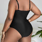 Plus Size One Piece Hollow Swimsuit