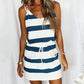 Suspender Stripe Pocket Dress