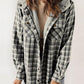 Thickened Flannel Plaid Hoodie Jacket