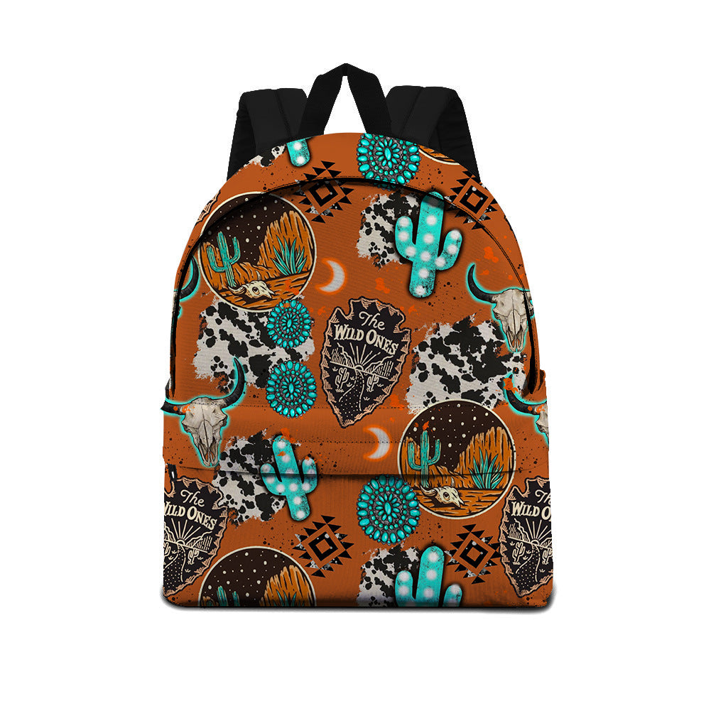 Printed Backpack