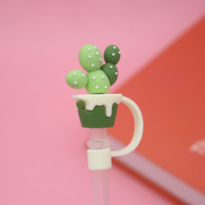 Cartoon Silicone Straw Cover(moq:2)