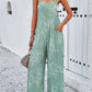 Abstract Wide Leg Jumpsuit