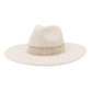 Flat Brim Straight Brim Jazz Hat