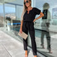 Elegant Solid Color Jumpsuit