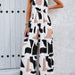 Abstract Wide Leg Jumpsuit