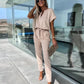 Elegant Solid Color Jumpsuit