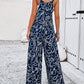 Abstract Wide Leg Jumpsuit