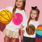 Sequin Basketball Patch Sweatshirt