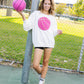 Sequin Basketball Patch Sweatshirt