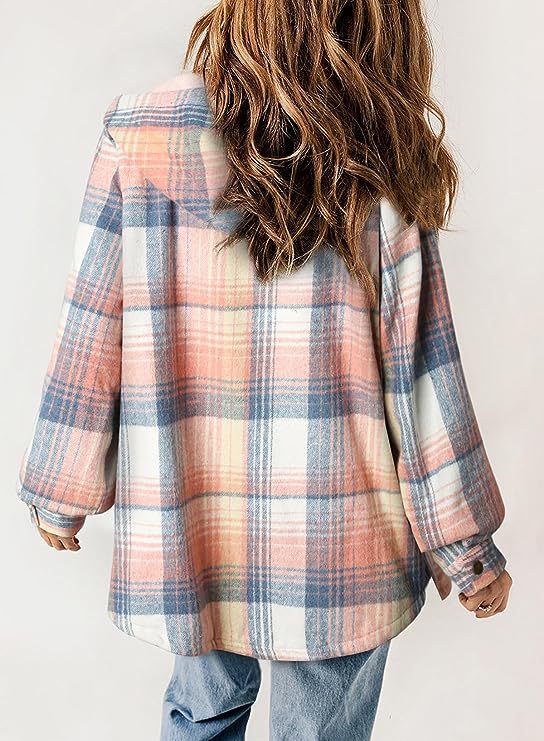 Thickened Flannel Plaid Hoodie Jacket