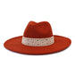 Flat Brim Straight Brim Jazz Hat