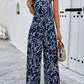 Abstract Wide Leg Jumpsuit