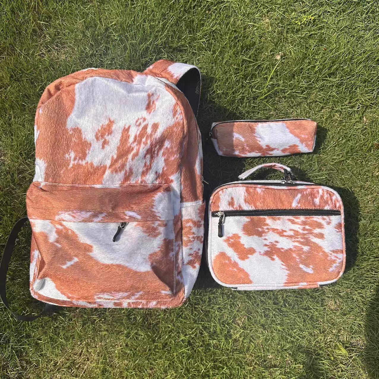 Printed Casual Backpack Set