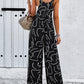 Abstract Wide Leg Jumpsuit