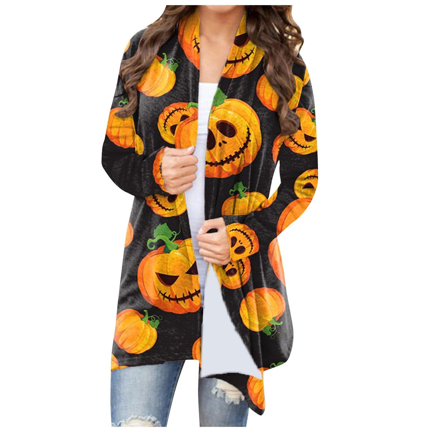 Halloween Print Cardigan