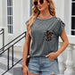 Leopard Print Pocket T-shirt