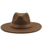 Studded Wide Brim Panama Hat