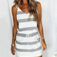 Suspender Stripe Pocket Dress