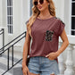 Leopard Print Pocket T-shirt