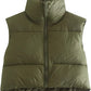 Zipper Vest Puffer Coat