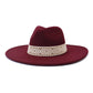 Flat Brim Straight Brim Jazz Hat