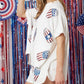 Independence Day Sequined Top + Shorts Set