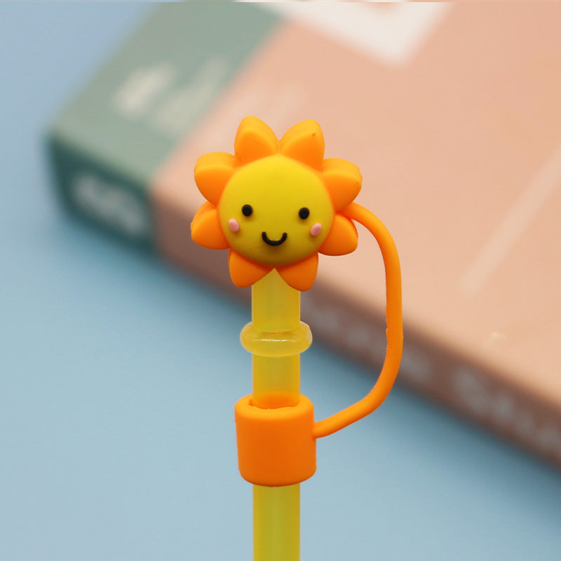 Cartoon Silicone Straw Cover(moq:2)