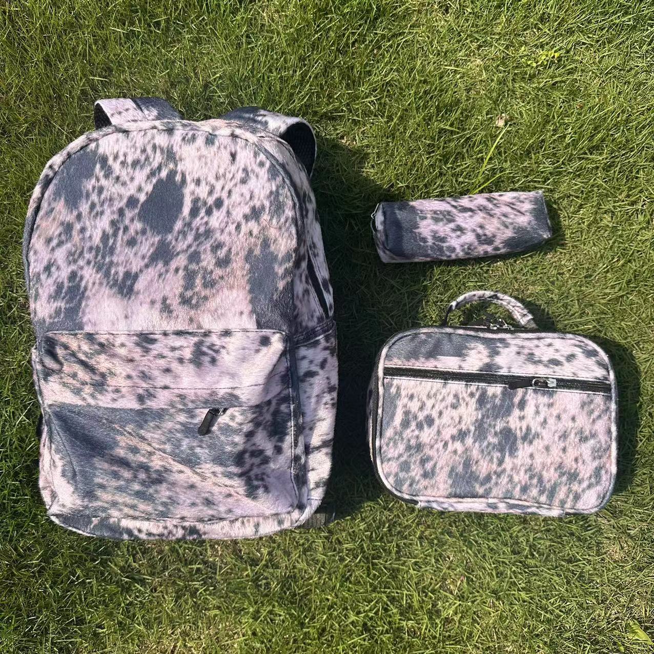 Printed Casual Backpack Set