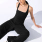 Elastic high waist jumpsuit